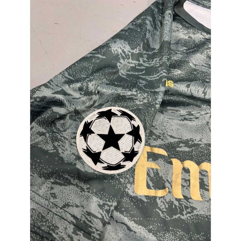 Adidas Real Madrid 2019-20 Third Jersey Green Gold Fly Emirates Mens Medium